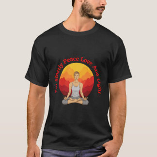 Yoga Bulkbuy Ik ben vooral Vrede Liefde en Licht T-shirt