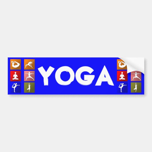 Yoga bumpersticker (Voorkant)