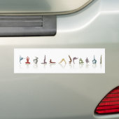yoga bumpersticker (Op auto)