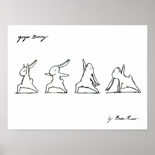 Yoga Bunny Poster (Voorkant)