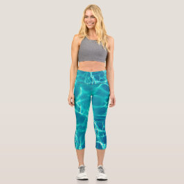 Yoga Capris met hoge golflengte