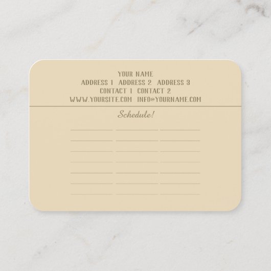 YOGA - Carte de visite (Dos)