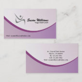 Yoga - cartes de visite (Devant / Derrière)