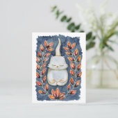 Yoga Cat Briefkaart (Staand voorkant)