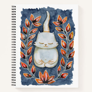 Yoga Cat Spiral notebook Notitieboek