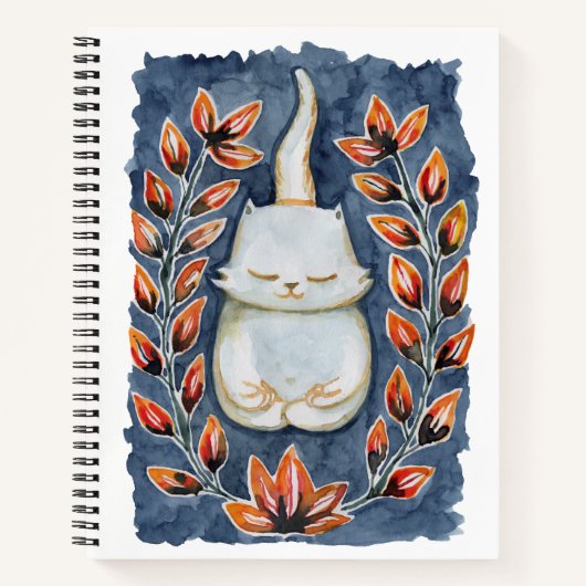 Yoga Cat Spiral notebook Notitieboek (Voorkant)