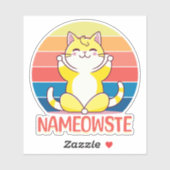 Yoga cat sticker (Vel)