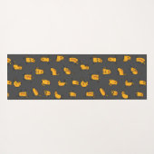 Yoga Cats Gray Yogamat (Achterkant (horizontaal))