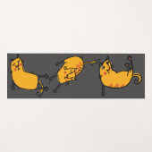 Yoga Cats Gray Yogamat (Voorkant (horizontaal))