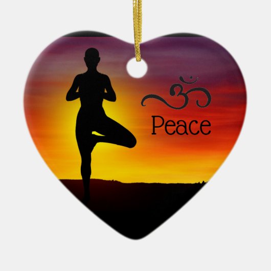Yoga Ceramic Ornament (Voorkant)