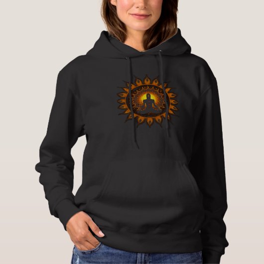 Yoga Chakra Spiritual Body System Meditation Graph Hoodie (Voorkant)