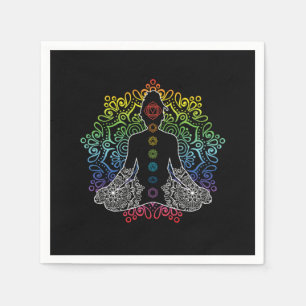 Yoga Chakra Zen Asana Meditation Buddhism Gift Servet