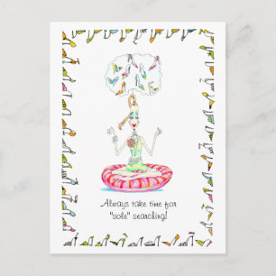 Yoga Chaussures cartes postales