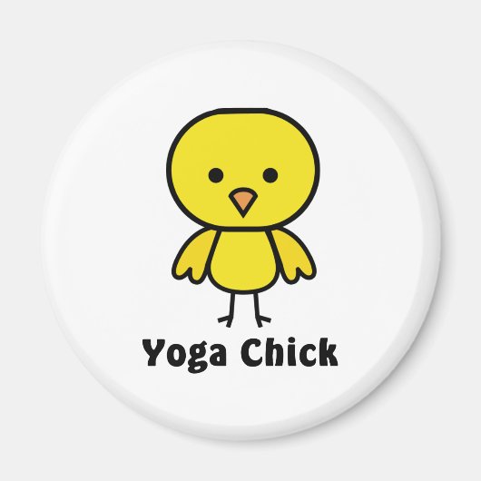 Yoga Chick Magneet (Voorkant)