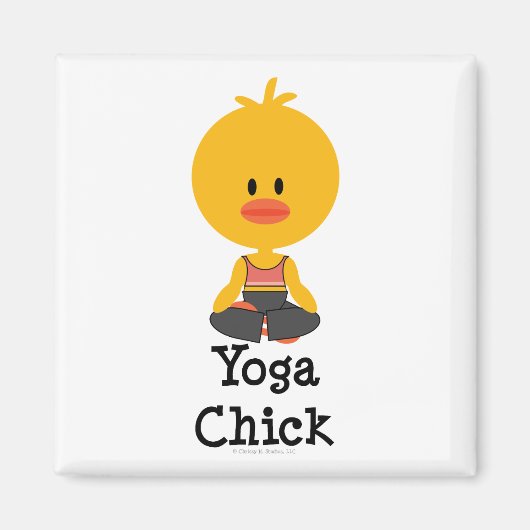 Yoga Chick Magnet (Devant)