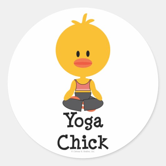 Yoga Chick Stickers (Voorkant)