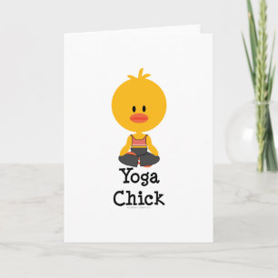 Yoga Chick Wenskaart Kaart