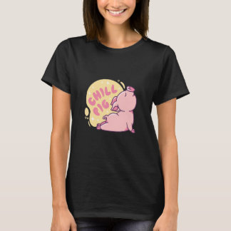 Yoga Chill Varken Meditatie T-shirt