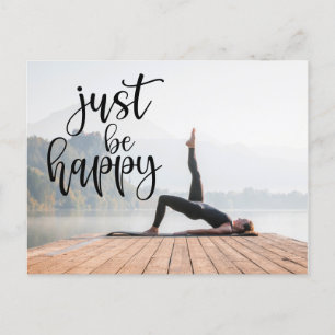 Yoga Citaten je eigen aangepaste yogafoto Briefkaart