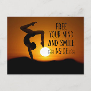 Yoga citaten uw eigen aangepaste yogafoto briefkaart
