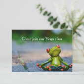Yoga Class Invite Kaart (Staand voorkant)