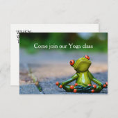 Yoga Class Invite Kaart (Voorkant / Achterkant)