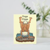 Yoga Class ~ Notice New Students Invitation Kaart (Staand voorkant)