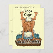 Yoga Class ~ Notice New Students Invitation Kaart (Voorkant / Achterkant)
