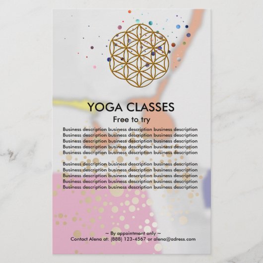 Yoga Classes Flyer (Voorkant)