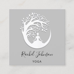 Yoga Classes School Instructor QR HealTherapy Vierkante Visitekaartje