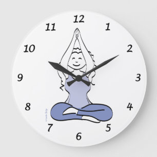 Yoga Clock Grote Klok