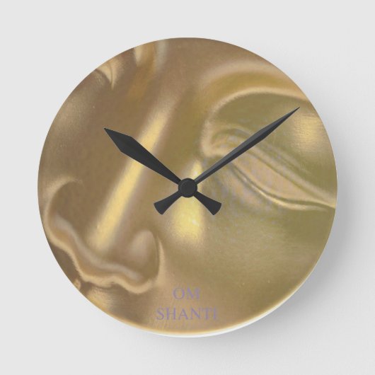 Yoga Clock Ronde Klok (Voorkant)