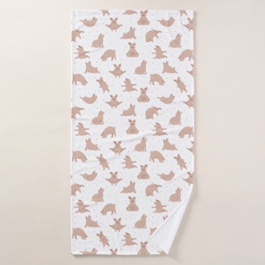 Yoga Cochon (Serviette de bain)