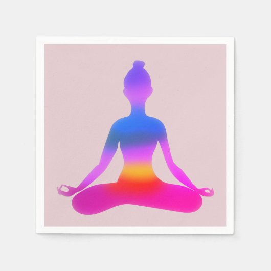 Yoga Cocktail Papieren servetten (Voorkant)