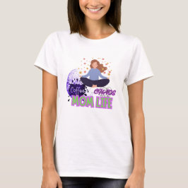 Yoga Coffee Chaos – Mom Life T-shirt