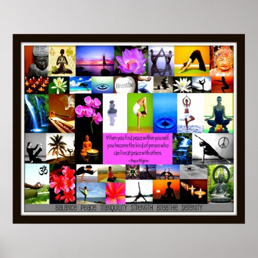 Yoga Collage Poster (Voorkant)