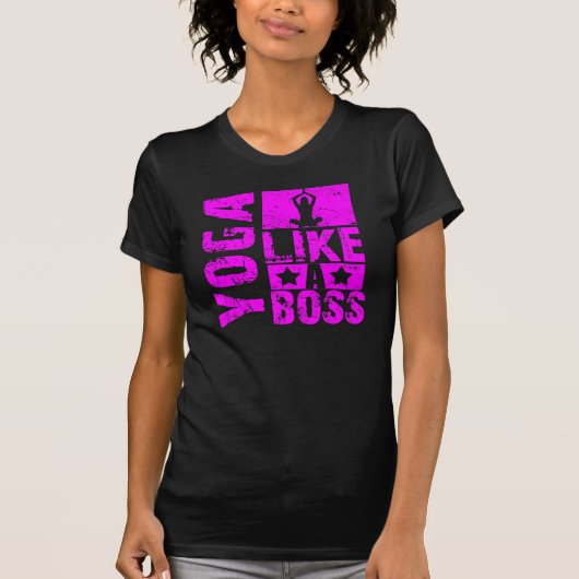 Yoga - comme un T-shirt de dames de patron (Devant)
