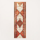 Yoga Conception orientale de tapis en orange et crème (Devant)