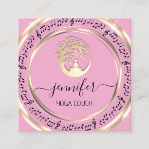 Yoga Couch Therapist Mindfullness QRCODE Music Vierkante Visitekaartje