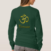 Yoga Crown Pose, Namaste t-shirt (Achterkant)