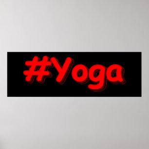 "#Yoga" Cute Design. Bestel nu Poster