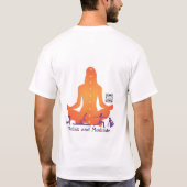 Yoga de modèle de T-shirt (Dos)