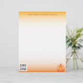 Yoga de modèle d'en-tête de lettre (Debout devant)