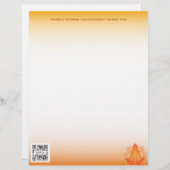 Yoga de modèle d'en-tête de lettre (Devant / Derrière)