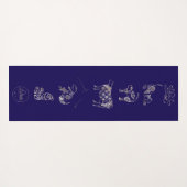 Yoga Dier Damask Mat (Achterkant (horizontaal))