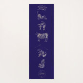 Yoga Dier Damask Mat (Achterkant)