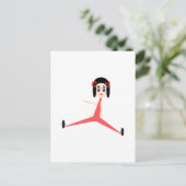 "Yoga Diva" Briefkaart (Staand voorkant)