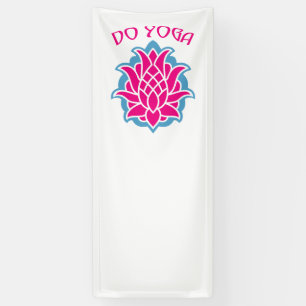 Yoga doen spandoek