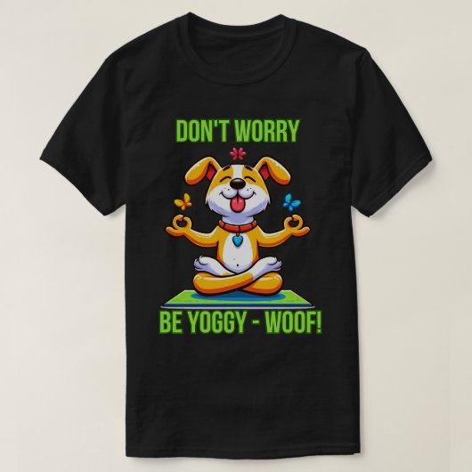 Yoga Dog T-shirt (Design voorkant)