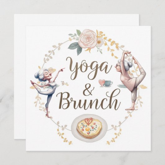 Yoga en brunch kaart (Voorkant / Achterkant)